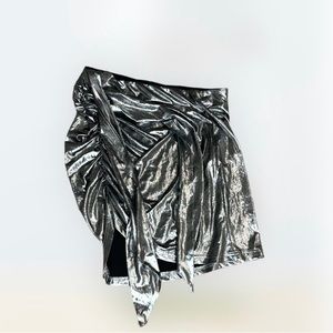 Silver Mini Skirts